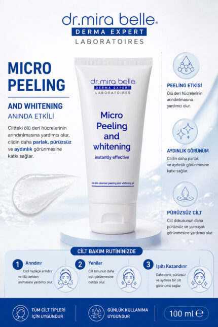 Micro Peeling Gel & Whitening Gel Aydınlık Görünüm Destekleyici Peeling Jel 100 ml